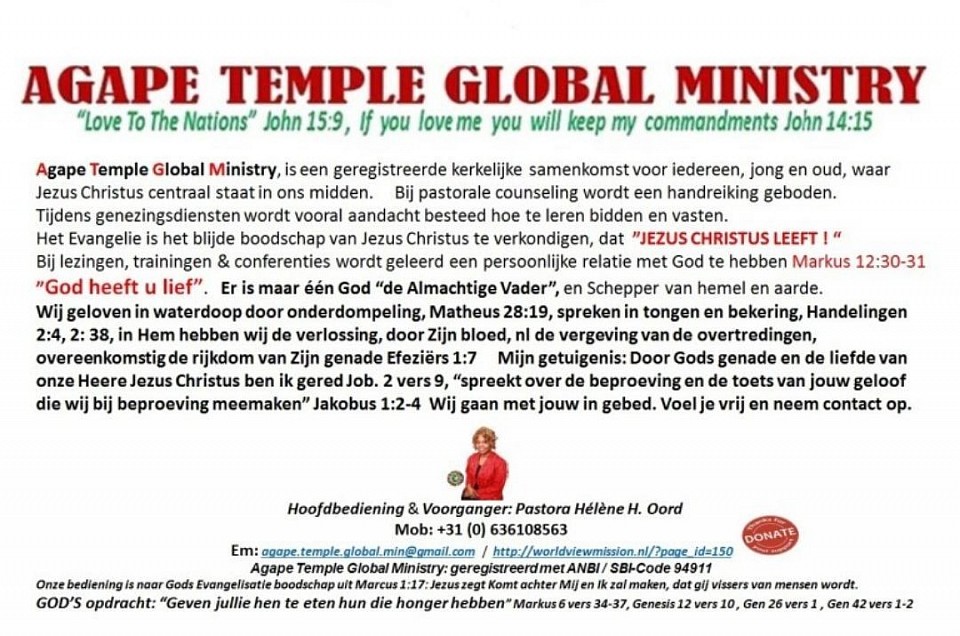 AGAPE TEMPLE GLOBAL MINISTRY